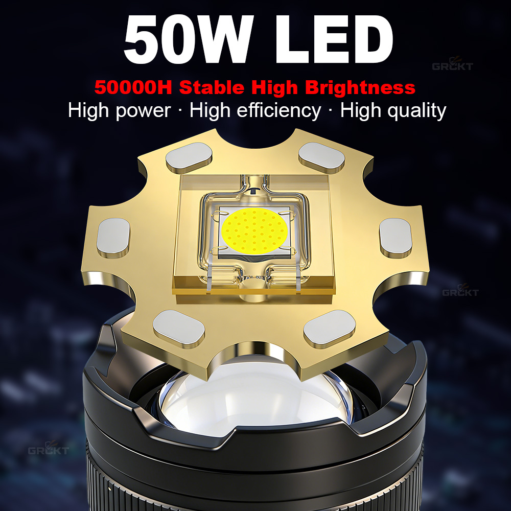80000CD 最も強力なLED懐中電灯 ハイパワー戦術ハン - Fishing Light のレビューと価格